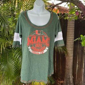 KNIGHTS APPAREL Miami Hurricanes Shirt size X large